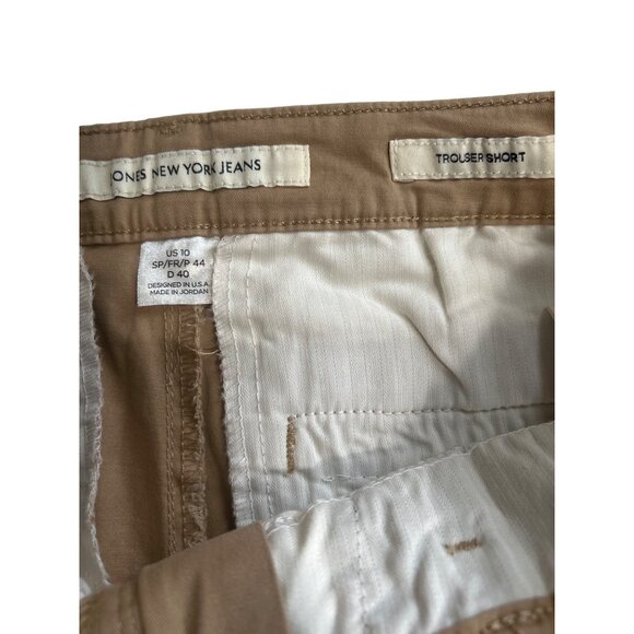 Jones New York Tan Trouser Bermuda Shorts, Size 10 - Picture 3 of 7